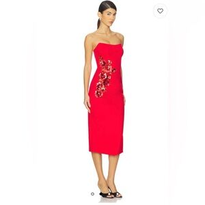 Elliatt ANGELIE
Black Stretch Crepe Plunge Mini Dress